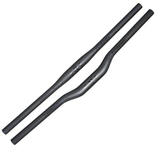 Soyeacrg 31,8 mm hochfester, superleichter Vollcarbon-Mountainbike-Lenker 3K glänzende/Matte Oberfläche 580-760 mm Backsweep 5° Flat Bar Riser Bar MTB-Zubehör MTB-Lenker,Matt Black,Riser Bar 740mm