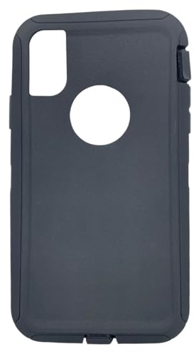 Replacement Rubber Outer Skin Shell Compatible with Otterbox Defender Series Case iPhone XR (Black)