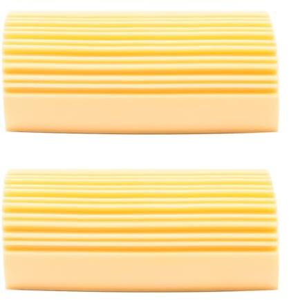 WANGCL Spolverino Umido Giallo da 2 Pezzi, Spugna per la Pulizia della Polvere, spolverino per la Pulizia di veneziane e veneziane in Legno, Prese d'Aria, radiatori, battiscopa