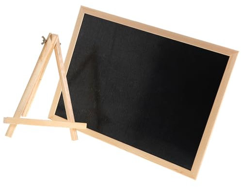 NUOBESTY Holz Tafel Mit Unterstützung Für Kaffee Lebensmittel Buffet Brunch Für Zuhause Büro Und Hotel Einfache Botschaften Und Dekoration Kreidetafel Für Hochzeiten Partygeschenke Und