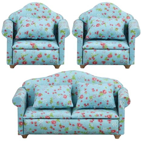 Puppenhaus-Sofas – Miniatur-Puppenhaus-Sofa Mit Seinem Realistischen Aussehen, Design Und Pflege | Moderne Puppenhausmöbel, Miniatursofa Im Maßstab 1:12