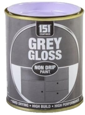 YSAMAX 300 ML Grey Gloss, Non-Drip Formula, Hard-Drying Technology, Eye-Catching Finish, Weather-Resistant, Long-Lasting Protection, Multi-Purpose Uses, (1PCS)