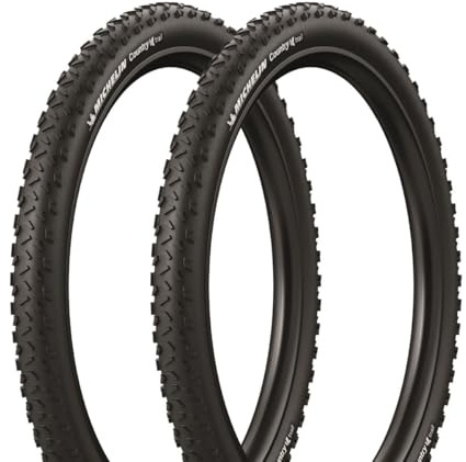MICHELIN - Lot de Deux Pneus VTT 26x2.00 - Country Trail TLR - Tringles Souples - Access Line - ETRTO 52-559 - Tubeless Ready - Adhérence et Longévité - Flancs Skinwall - Réf. CAI 710353