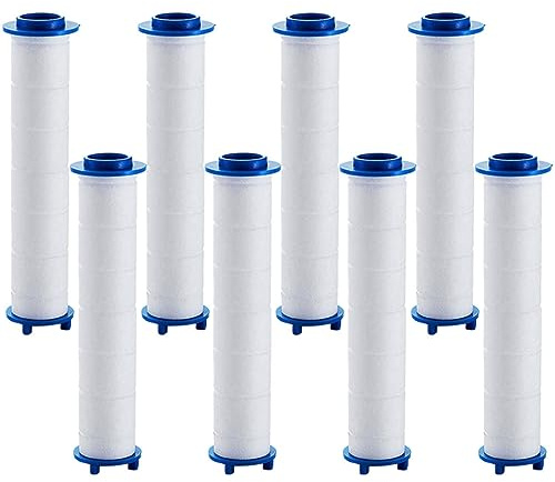 FIXOSHEE 8 pièces Filtre pour Douchette Accessoires de Salle de Bain Filtration Professionnelle de Eau Élimine Les Impuretés et Améliore la Qualité de Eau