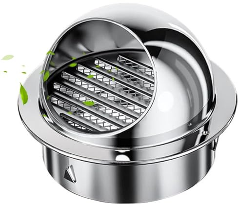 Griglia Di Ventilazione Griglia Di Ventilazione A Sfera 50mm-300mm Intemperie Copertura Di Ventilazione, Solido Durevole Cucina Cappa Sferica Per, Per Tubi Rotondi Condotti Prese A Muro(170MM)