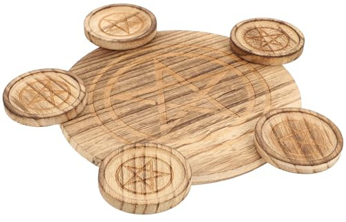 ARTIBETTER Bougeoir Bois Étoile à Branches Décoratif Support Naturel pour Bougies Chauffe-Plat Élément Rustique pour Décoration Intérieure et Ambiance Chaleureuse