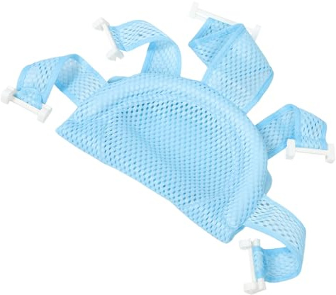 MOLUCKFU Tappetino in Rete per Bagnetto Ragazzo Ragazza Antiscivolo Cuscino Traspirante per Seggiolino da Vasca Supporto Morbido e Portatile per Bagnetto Sicuro a Casa e in Viaggio