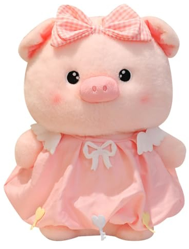 Xiyocadt Plüschfigur, Schwein Plüschtier, Süßes Schwein Plüsch Plüschtier, Schweinchen, Geschenke Für Mädchen, Valentinstagsgeschenke (24 cm,A)