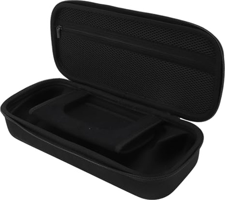 BONKZEBU Vikbart Ställ med Hårt Skal för Portal Remote Player, Vattentät Reseskyddande Förvaringsväska för Organisation, Svart Nylon 13,19 X 8,27 X 3,15 Tum