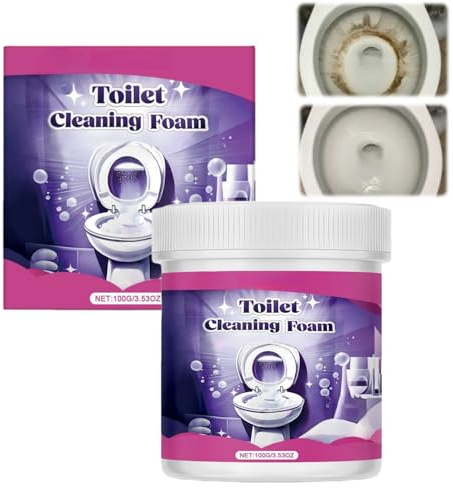 100g Toilet Cleaner,WC-Reiniger,Toilet Cleaning Foam,Touch-Free Toilettenreinigung Foam, Action für Strahlend Saubere Toiletten,Beseitigt Flecken Gerüche,Dass Ihre Toilette länger Sauber Bleibt