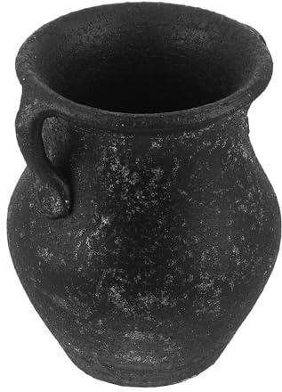 CONGARTENO Portautensili in Ceramica Rustico da 7,2 Pollici, Contenitore Porta Bacchette e Cucchiai da Cucina, Organizer per Utensili Multiuso per Cucina Familiare e Piani di Lavoro Vintage