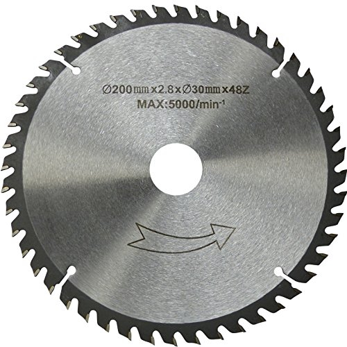 200 mm QUALITÄTS HM-Sägeblatt Holz-Grobschnitt+ Reduzierring 30x16x1,6mm