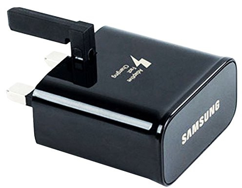 Samsung Fast Adaptive Mains UK For Galaxy S8, S8+, A3(2017), A5(2017), A7(2017) A8 (2018) and Compatible to All Other Samsung USB Type C Devices (Galaxy S8 Active, Black Mains (ONLY) EP-TA20UBE)