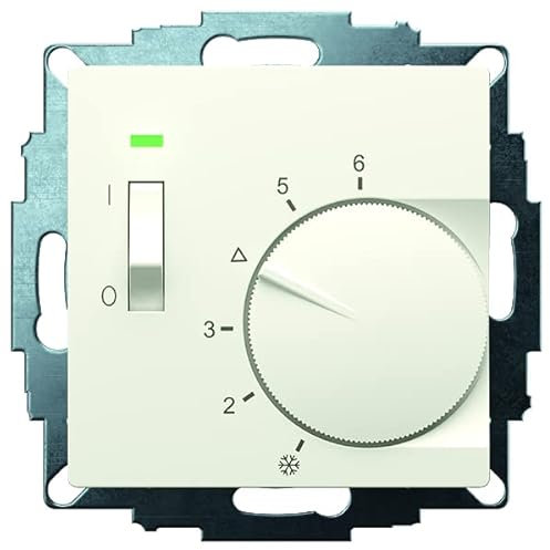 EBERLE UTE 1015-RAL1013-M-55UP-Raumregler, 5-30C, AC 230V, 1Öffner, 10 A, Temperaturabsenkung circa 4K, Schalter Ein/Aus, Anzeige Regler Heizt