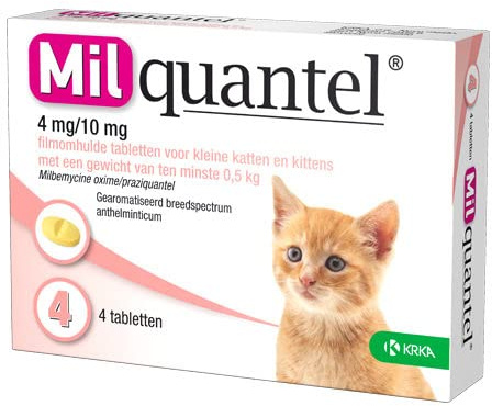 Milquantel Zubehör für die Gesundheitspflege, Katze Groot, 4 Deckel > 2 kg