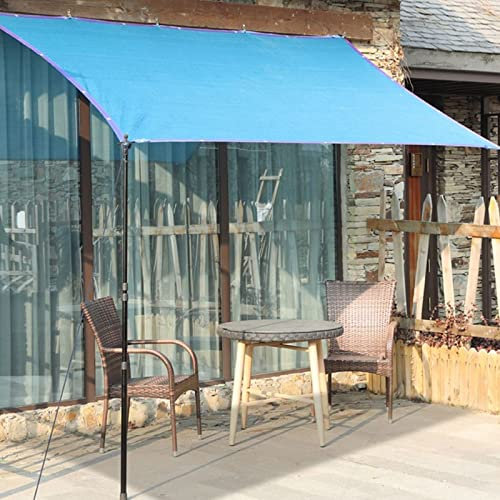 LIGUOYI Velas Toldos HDPE Toldo Azul Resistente Al Desgaste, Toldo Terraza Varias Dimensiones Vela De Toldo con Ojales Prevención Rayos UV, para Terraza Jardín Camping Toldo 3x2m