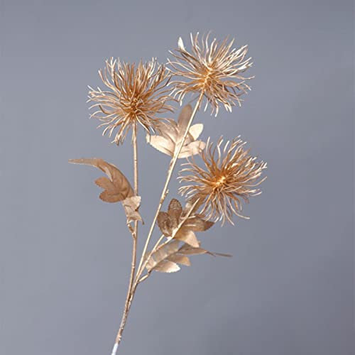 MUNACRAFT 1 STÜCK Dreizackiges Fächerblattnetz Künstliches Gold Ginkgo Eukalyptus Stechpalme Für Hochzeitsbogen Blumenarrangement Wohnkultur Handwerk-06,1 STÜCK