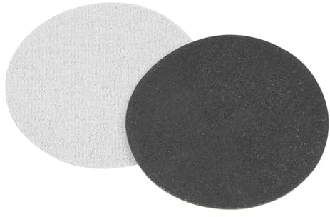 CoCud 30 Pièces Disques de Ponçage à Boucle et à crochet 75 mm 3 Pouces | Disques de Finition en Carbure de Silicium, 320 Grains, pour Bois Métal Cloisons Sèches