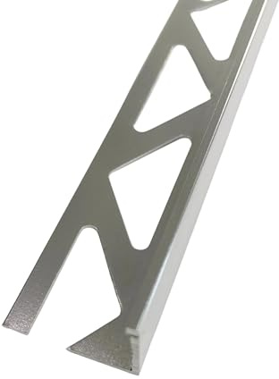5 x Bright Silver Chrome Metal 10mm Tile Trim