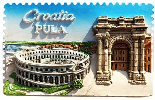Pula Kroatien Kühlschrankmagnet Reise Souvenir Küche Kühlschrank Magnet Dekoration handbemalt Handwerk
