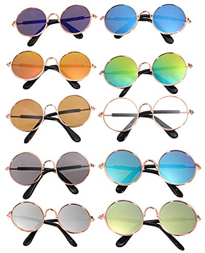 POPETPOP 10st Haustier Brille Püppchen Hundeschermaschinen Pudel Kleiner Hundeautositz Welpen Requisiten Brillen Für Katzen Kostüm-ups Für Hund Nagelfeile Hundeperücke Eckzahn Dackel Metall