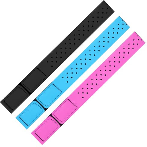 3 PCS Replacement Coros Heart Rate Monitor Armband, Soft Theory Arm Heart Rate Monitor Band, Adjustable Multicolor Band for Theory Fitness