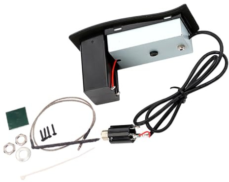 Milisten 1 Satz Gitarren Pickup Hochwertiger Preamp für Akustik und Gitarren Einfacher Einbau Klarer und Langlebige Materialien für Gitarrenspieler