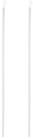 Ipetboom Soporte De Barra De Cortina Doble 60 Cm Ajustable Acrílico Accesorio para Persianas y Cortinas De Ventana, Montaje En Techo, Juego De 2 Unidades para Hogar y Decoración