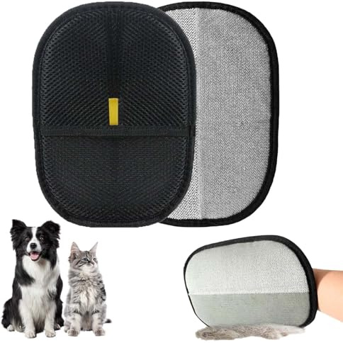 YONGRRL 2 PCS Pet Hair Removal Glove, Dog Cleaning Gloves, Pets Grooming Gloves, Hairs Remover Glove, Magic Brush Pet Hair