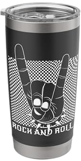 Devil's Greeting Chip Fork Metal Hand & Roll Rocker Stainless Steel Insulated Tumbler