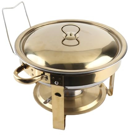 Ycauty Stainless Steel Buffet Food Warmer Set Effortless Setup and Storage for Party Restaurants 4.5L Chafing Dishes for Buffet