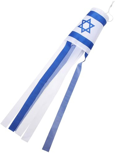 ABOOFAN Bandiera Israele Decorativa Riutilizzabile e Portatile per Festa e Decorazione da Cortile Trama Delicata e Stile Semplice