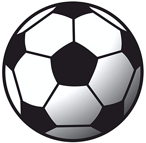 Samunshi® Wandtattoo Kinderzimmer Fussball Wandaufkleber Fußball - 60x60cm mehrfarbig