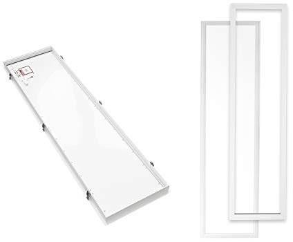 Xtend EcoLight LED Panel 120x30 cm Neutralweiß 4000K 36W UGR<19 3960lm Alu Einbaurahmen 3960lm Rasteranbauleuchte Deckenleuchte flimmerfrei Pls3.0