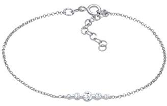 Elli Armband Damen Klassisch Verstellbar mit Zirkonia Kristallen 925 Silber