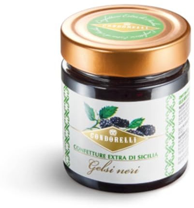 Condorelli Confettura Extra di Sicilia ai Gelsi Neri 240g Senza Glutine