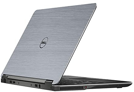 AlphaWraps Skin for Dell Latitude E7240 Laptop | Superior Brushed Aluminium | Protective and Durable Vinyl Decal wrap Cover | Made in The UK