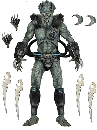 Predator Concrete Jungle Figur Ultimate Deluxe Stone Heart aus Kunststoff, von NECA, in Geschenkverpackung.