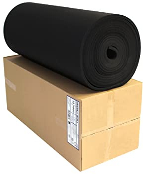 Dämmmatte Kautschuk nicht selbstklebend Kautschuk Isoliermatte von 19mm Dämmdicke Dämmung Isolierung 8m² - Markenqualität Insul-Roll (Dämmplatte 19mm x 8m²)