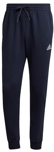 Adidas Herren Essentials Fleece Regular Tapered Pants, Legend Ink/White, XL