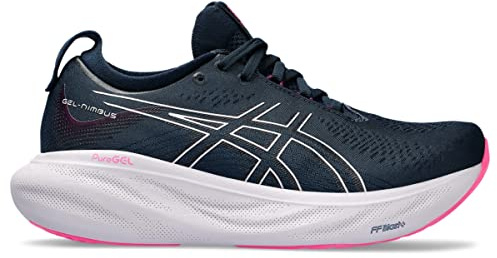 ASICS Women's Gel-Nimbus 25 Running Shoes, French Blue/Lilac Hint, 6 Wide