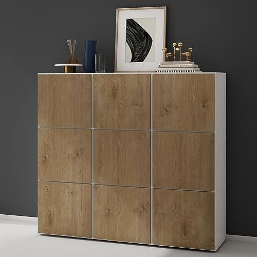doporro Scarpiera Portascarpe 135x36x120 cm Salvaspazio con 18 Ripiani