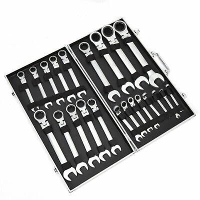 biusgiyeny 22 chiavi a cricchetto con giunto ad anello a cricchetto, set di chiavi a cricchetto, testa flessibile, combinazione a cricchetto, set di chiavi a bocca 6-32 mm