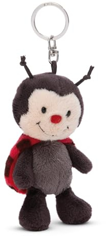 NICI Portachiavi Coccinella 10 cm nera