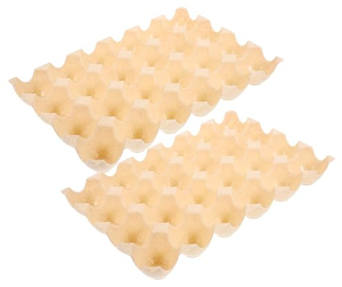 TOPBATHY Caja para Huevos Reutilizable de Pp, 2 Piezas, Diseño Apilable Rejillas y Ranuras, Protege los Huevos y Ahorra Espacio Frigorífico
