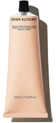 Grown Alchemist Straffende Körpercreme – Feuchtigkeitsspendende bodylotion trockene haut mit Mango, Acai & Rose – Natürliche körperpflege für glatte Haut – 120 ml