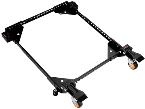 VEVOR Base Mobile, 295,5 kg, Support Roulant Universel Robuste Réglable 304 x 304 mm à 914 x 914 mm, Roues Pivotantes, pour Équipement Travail Bois, Scie à Ruban, Outil Électrique, Machine à Laver