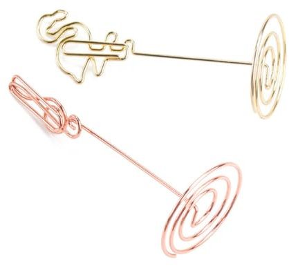 STOBOK 5stücke Metall Memo-clips Kleine Desktop-clips Nachrichtenhalter Zuhause Deko-ornamente Flamingo Flugzeug Umschlag Monstera