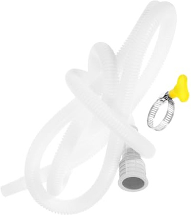 jojofuny Flexible Air Conditioner Drain Hose 1.5m Pvc Connector Tubing for Washing Machine and Air Conditioner, Easy to Install Multi-purpose Drain Pipe for Household and Office Use