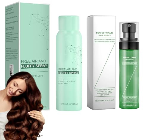 Hppsctink 100ml Spray volumizzante per Capelli e 100ml Spray Styling Volume Capelli, rinfrescante per lo styling a lunga durata, shampoo